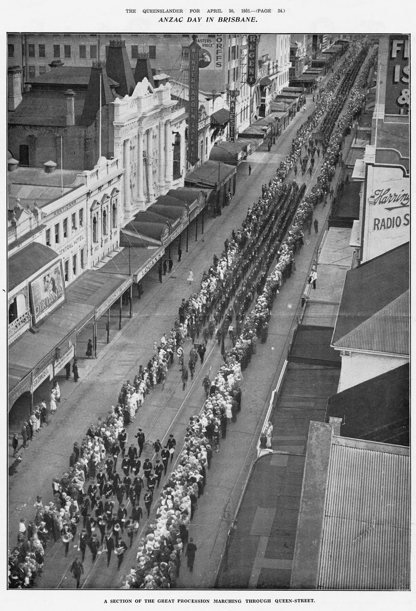 Anzac Day Procession, Brisbane, 1931