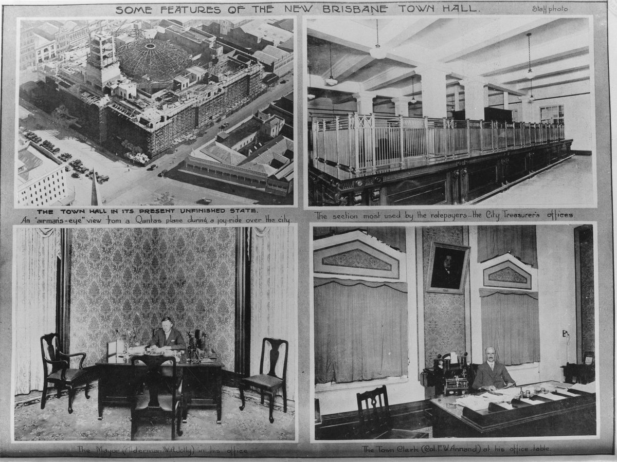 Some features of the new Brisbane Town Hall, 1928
