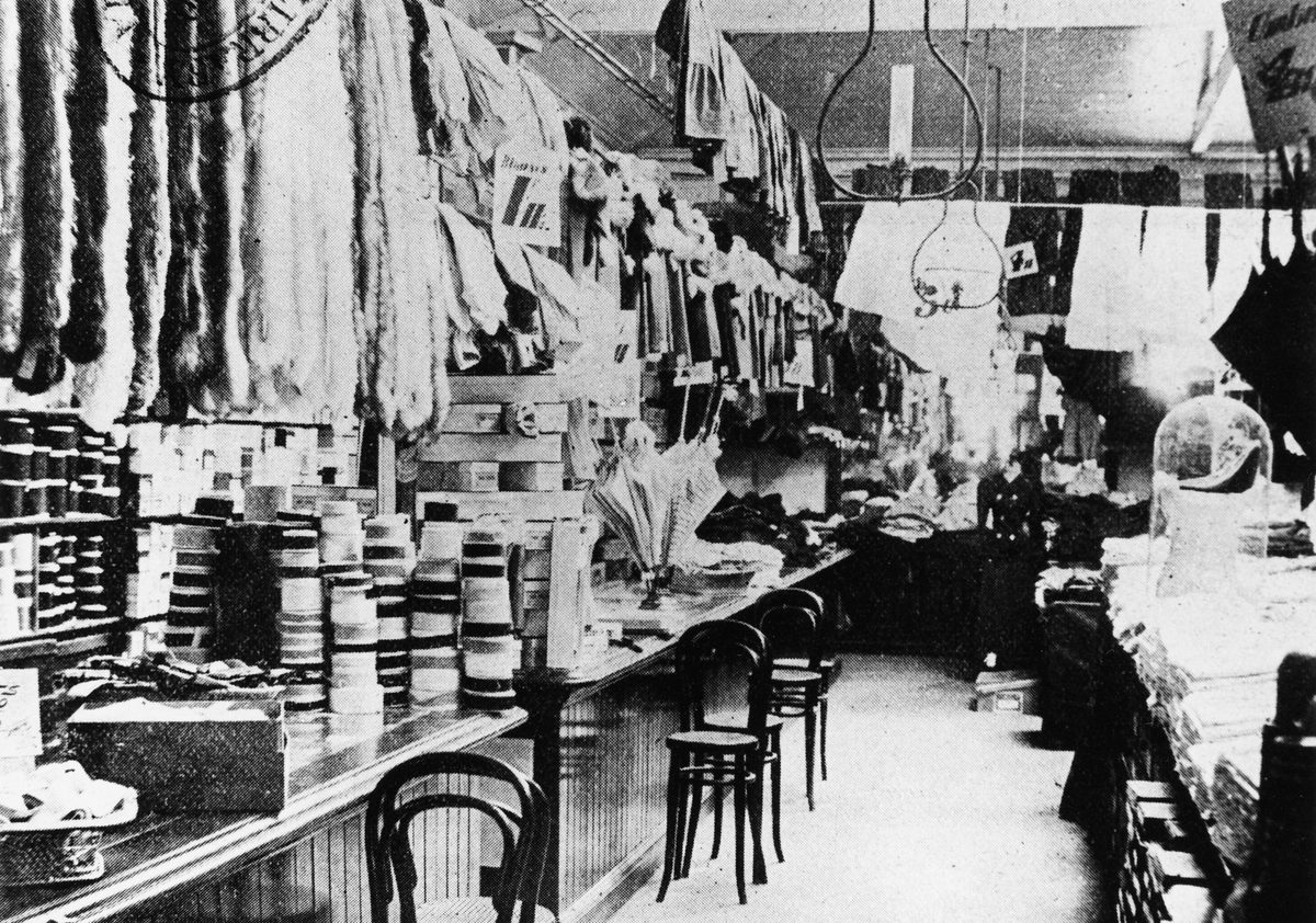 Haberdashery and glove department at T.C. Beirne & Co. Drapery Emporium, Fortitude Valley, 1900