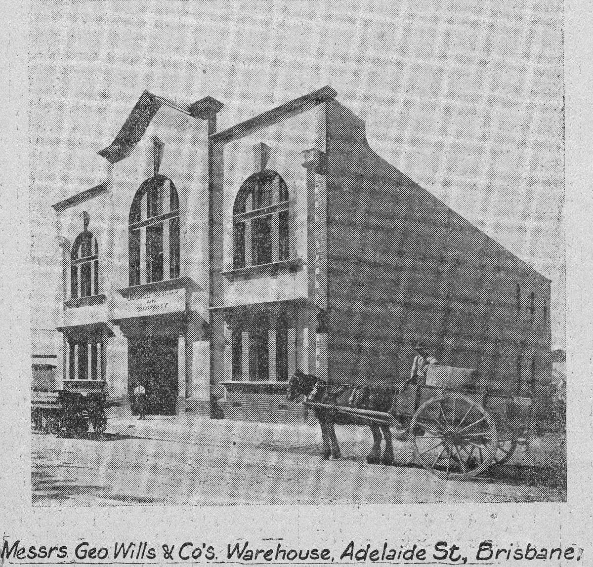 George Wills and Co.'s Warehouse, Adelaide Street, Brisbane, 1913