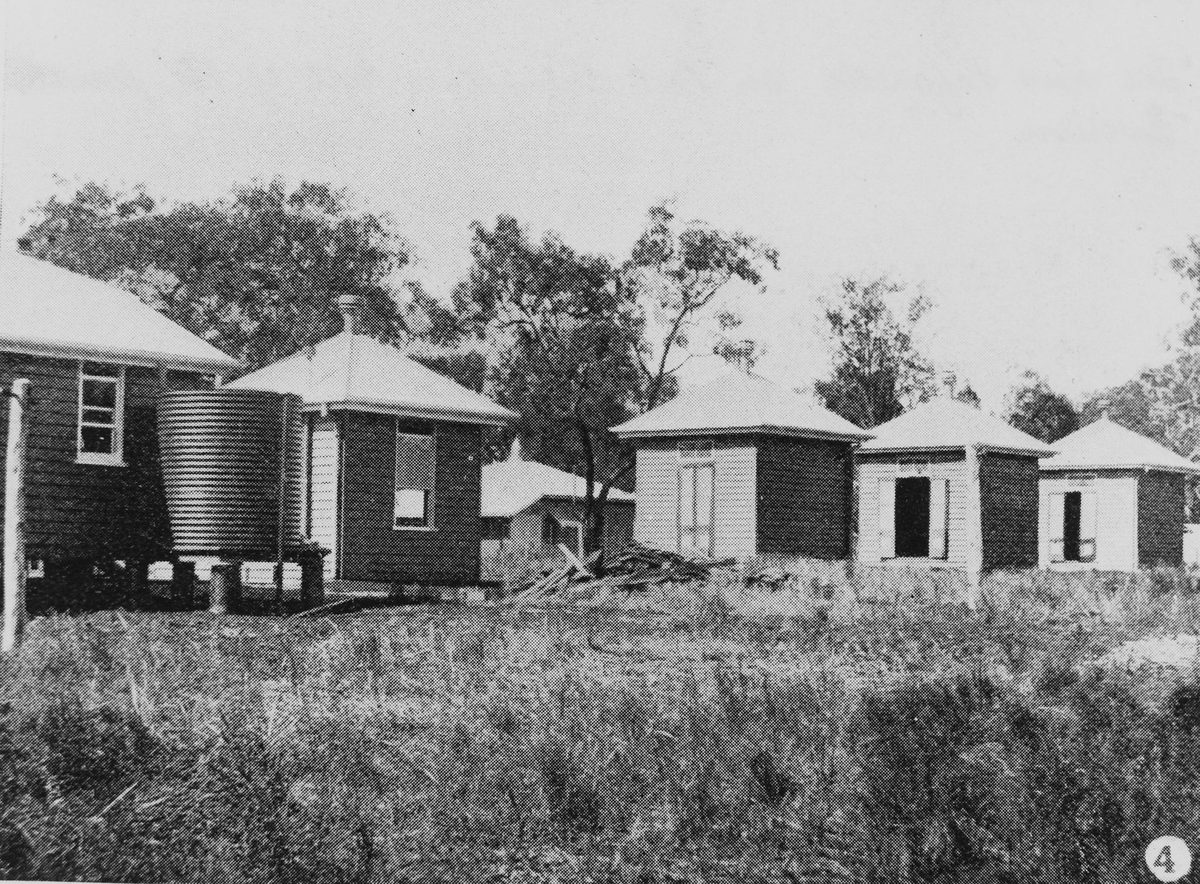 Peel Island lazarette huts, 1907
