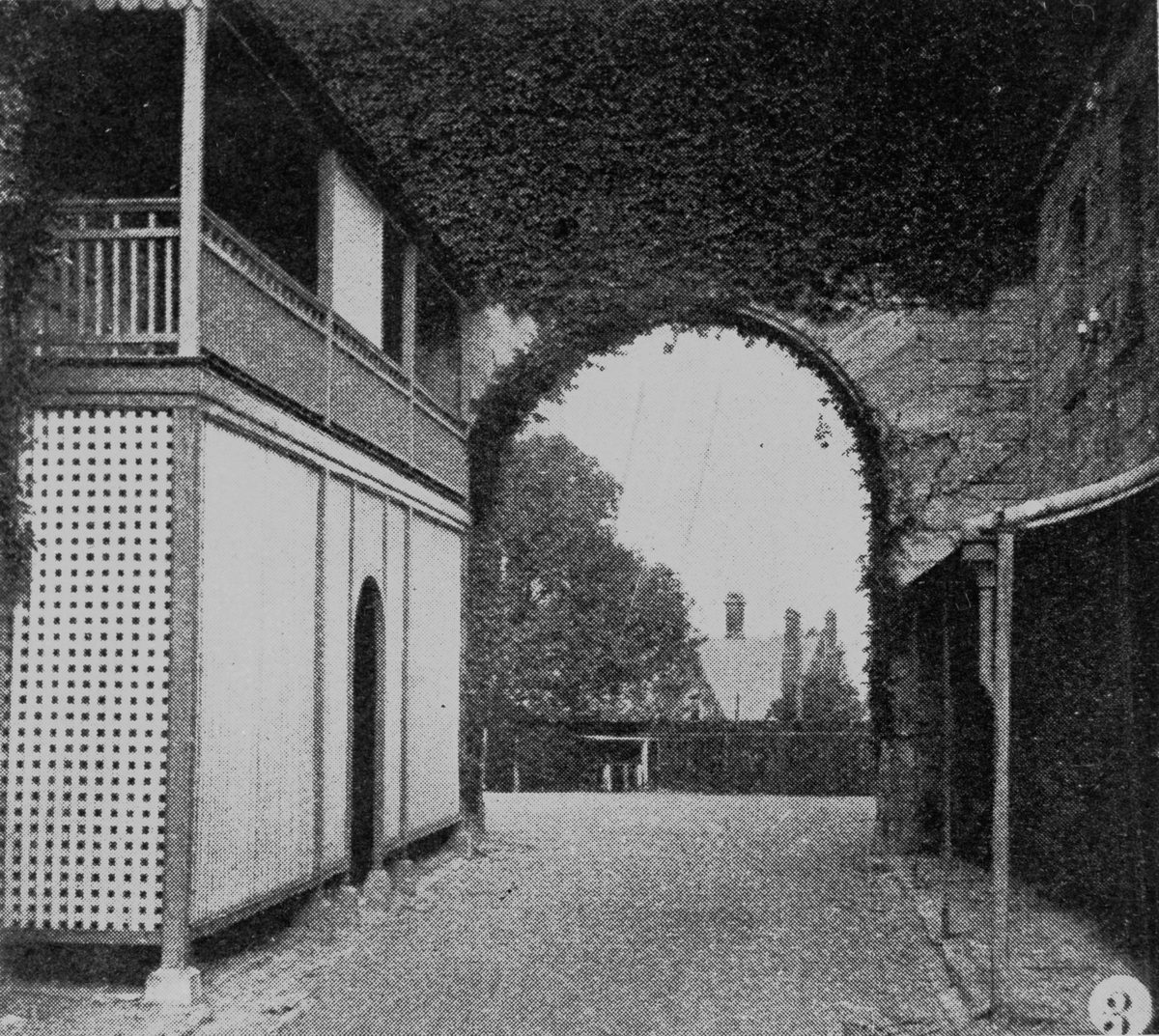 Archway, Petrie Terrace Police Depot, Brisbane, 1907