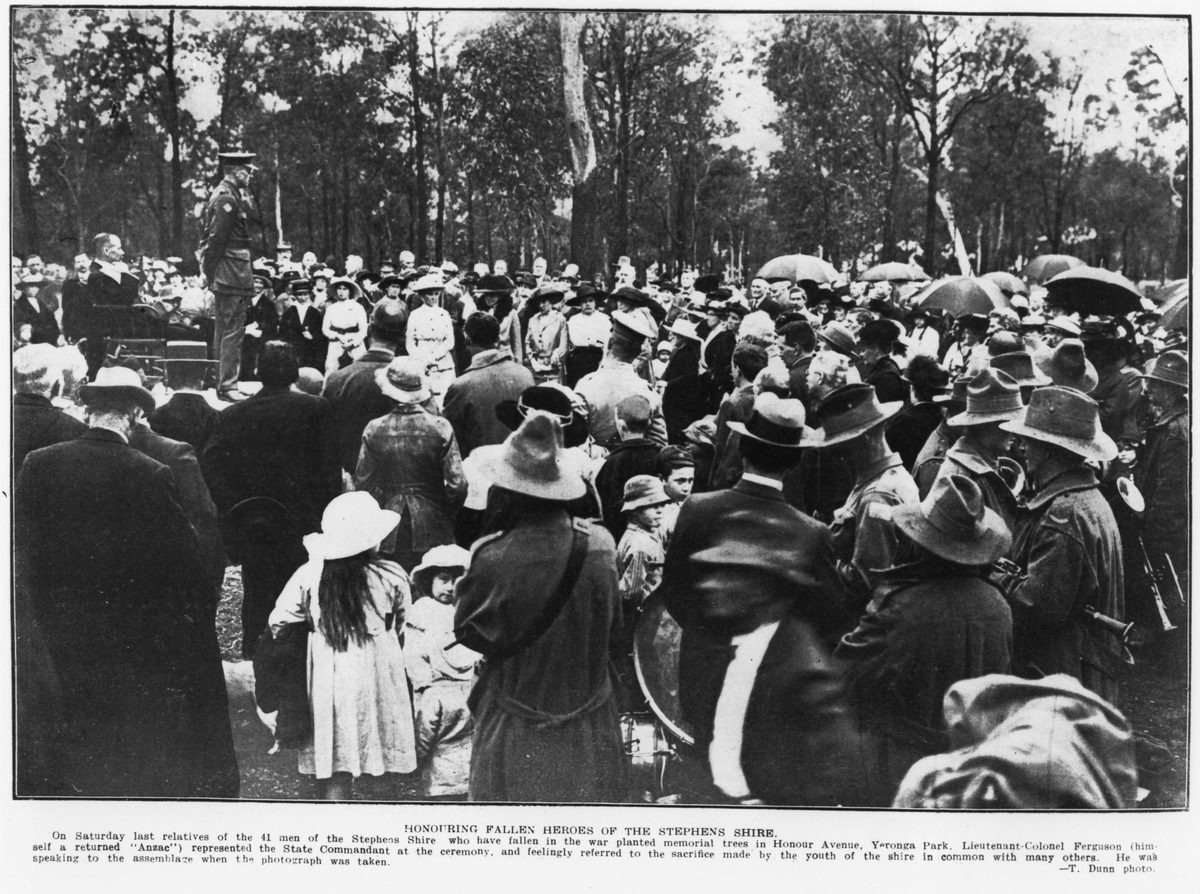 Honouring fallen heroes of the Stephens Shire