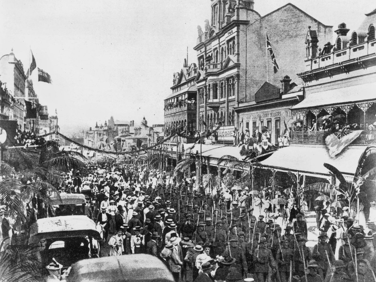Welcome to Queensland's governor, Lord Lamington, Brisbane 1896
