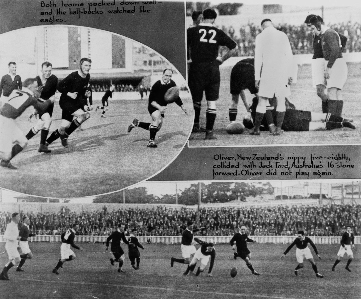 Australia beats New Zealand for the Rugby Union Ashes in Brisbane, July 1929