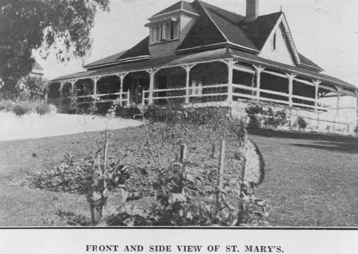 Front and side view of St Mary's