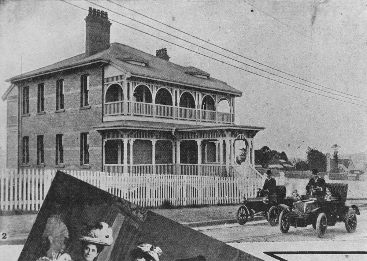 Lady Lamington Hospital viewed from Leichhardt Street, Brisbane