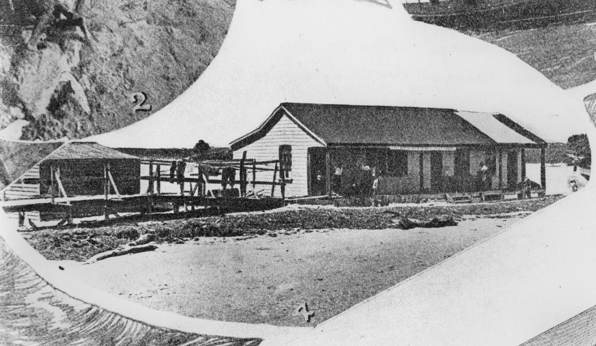 Boarding house and store at South Passage, Moreton Island, 1907