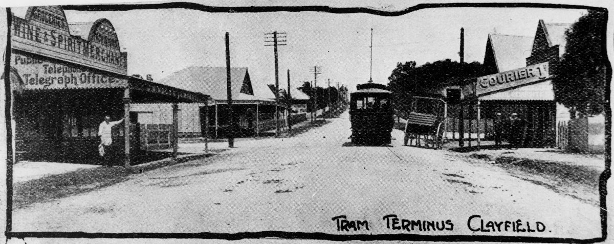 Tram Terminus at Clayfield, Brisbane, 1908