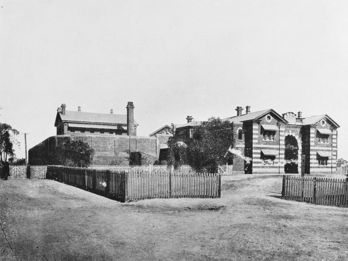 External view of the female division of the H.M. Prison, Boggo Road Gaol, Brisbane, 1912