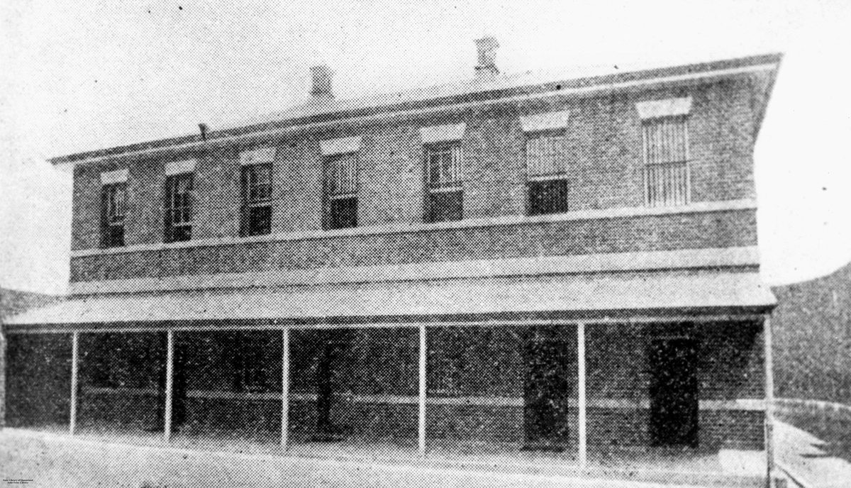 Hospital wards and warders' quarters at Boggo Road Gaol, Brisbane, 1903