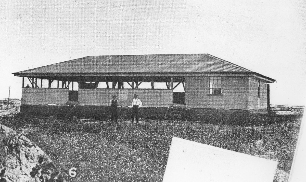 Refreshment pavillion at South Passage, Moreton Island, 1907