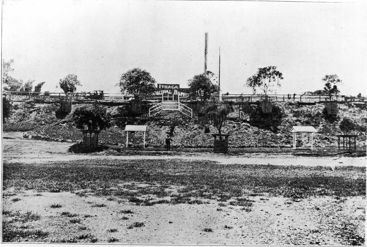 View of Lang Park sportsground , Brisbane, Queensland, 1919
