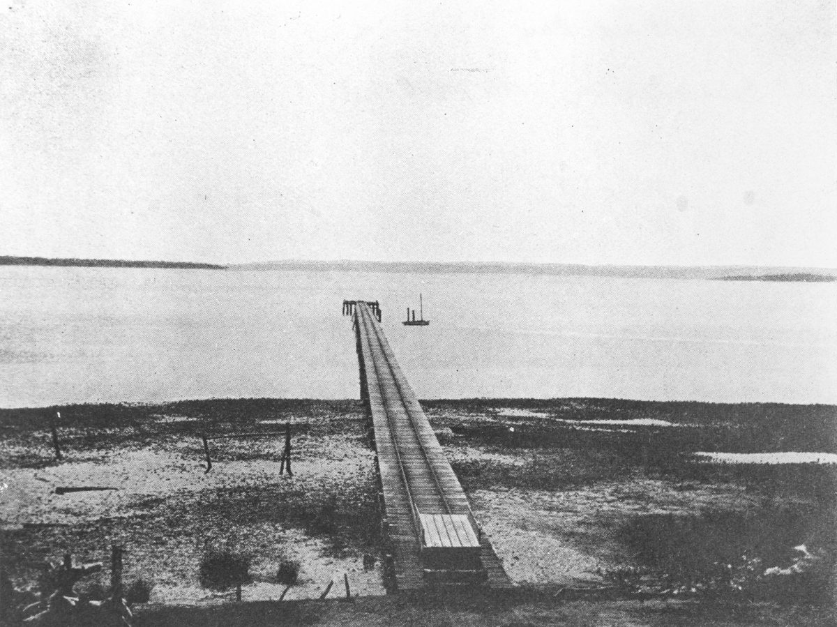 Jetty at Redland Bay, 1906