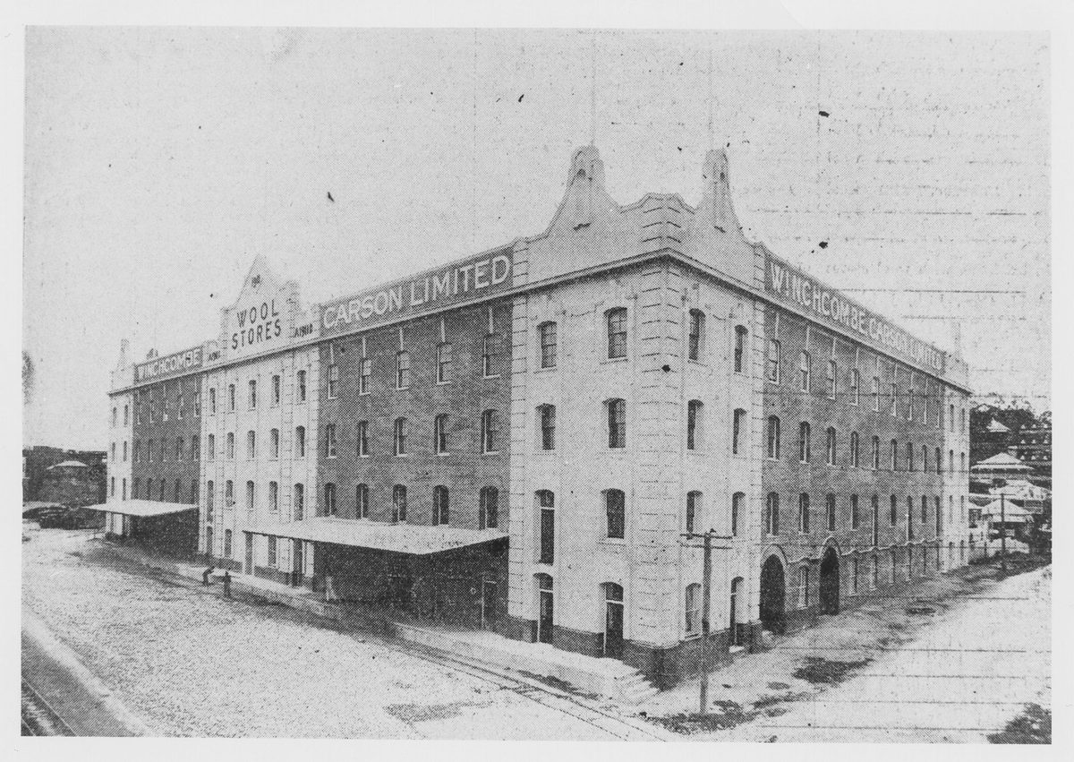 Winchcombe, Carson Limited woolstores in Newstead, Brisbane, 1913