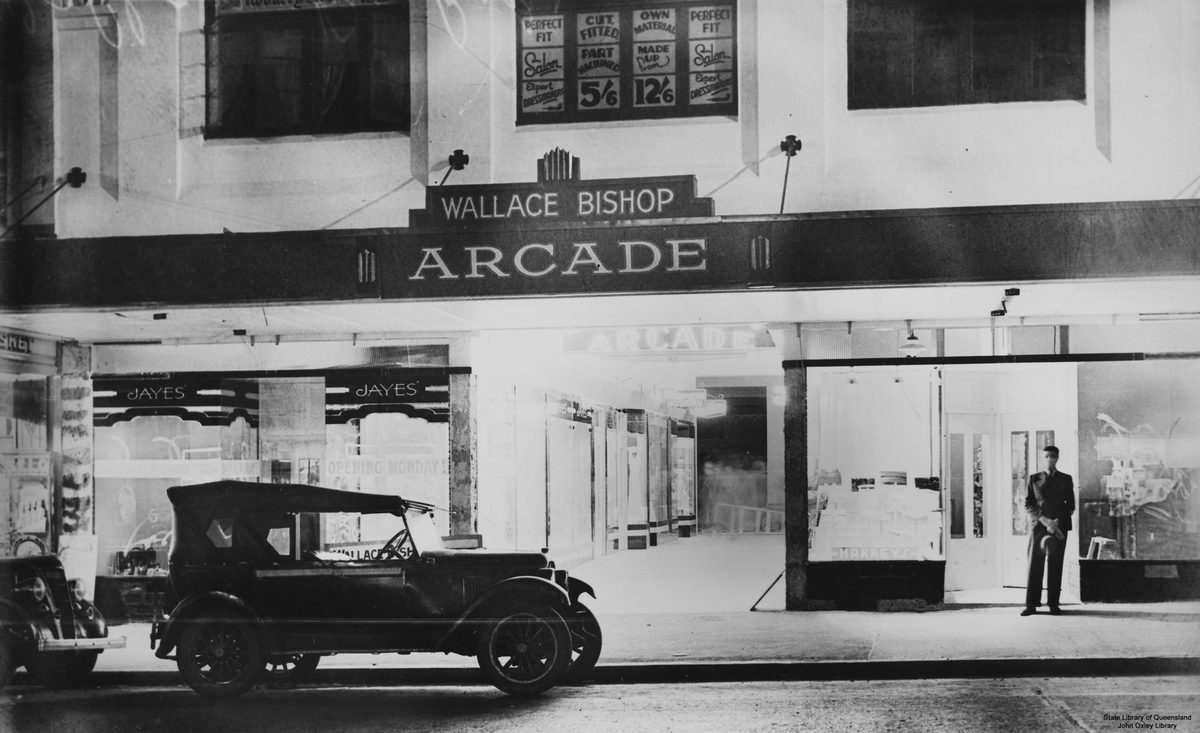 Wallace Bishop Arcade, Albert Street, Brisbane, Queensland, 1939