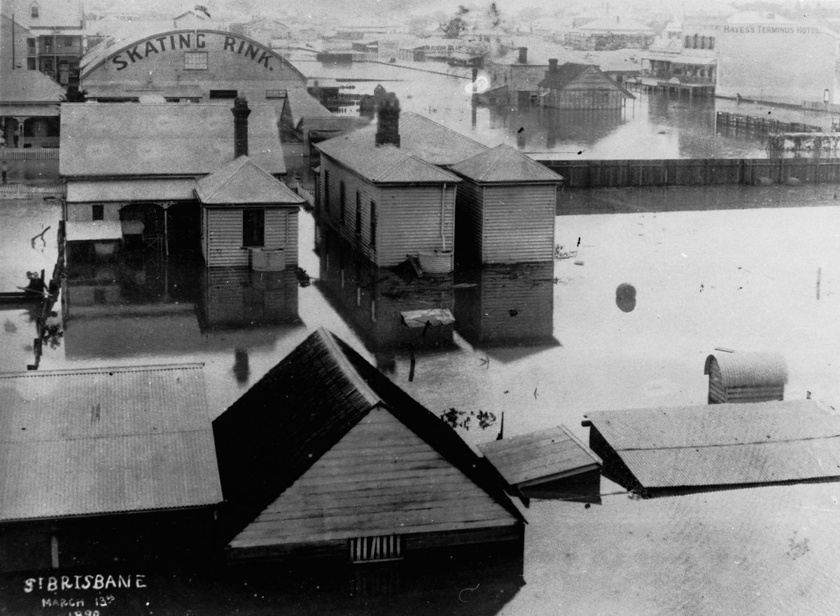 Floods in South Brisbane, 1890