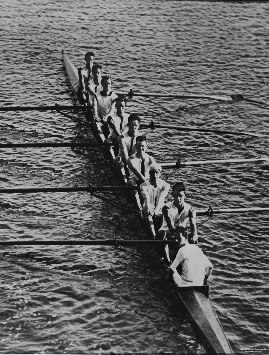 Brisbane Rowing Club winners of the Senior Eights, Queensland, 1920