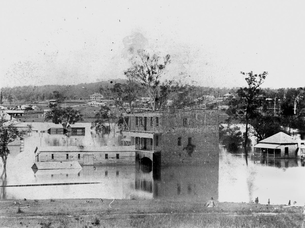 Flood in East Brisbane, Brisbane, Queensland, 1893
