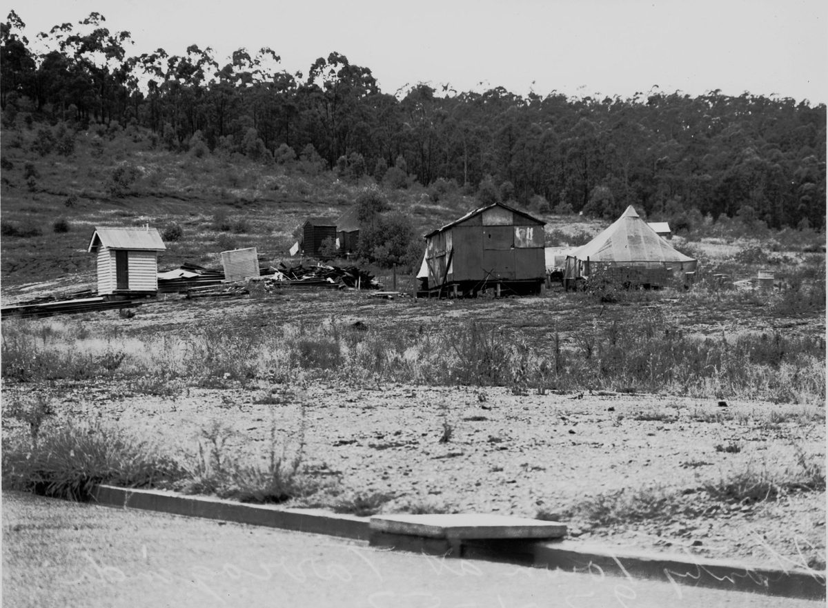Shanty town in Tarragindi, Brisbane, 1953