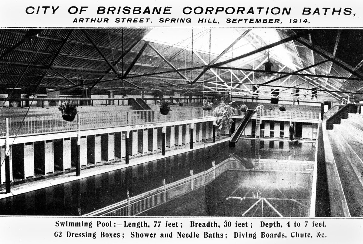 City of Brisbane Corporation Baths, Spring Hill, Brisbane, 1914