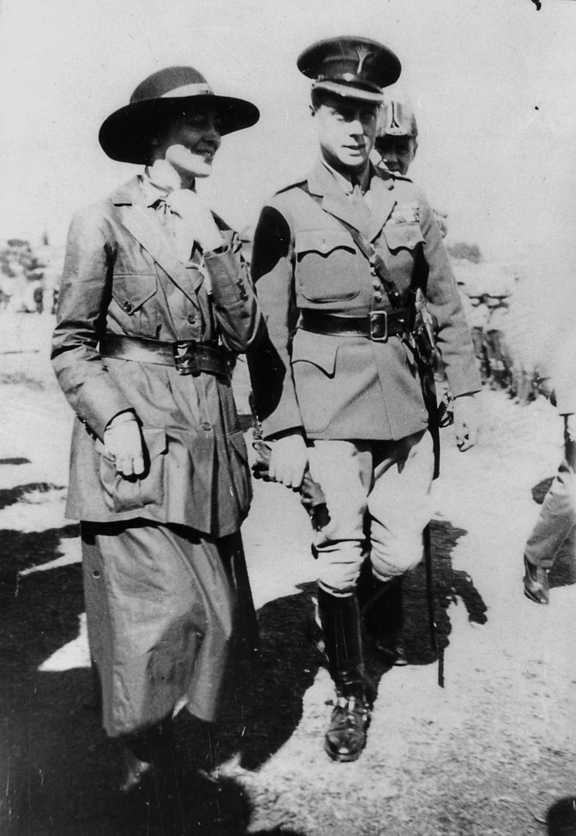 Prince of Wales with Marjorie Grimes, Girl Guides Captain, in Brisbane during his visit in July 1920