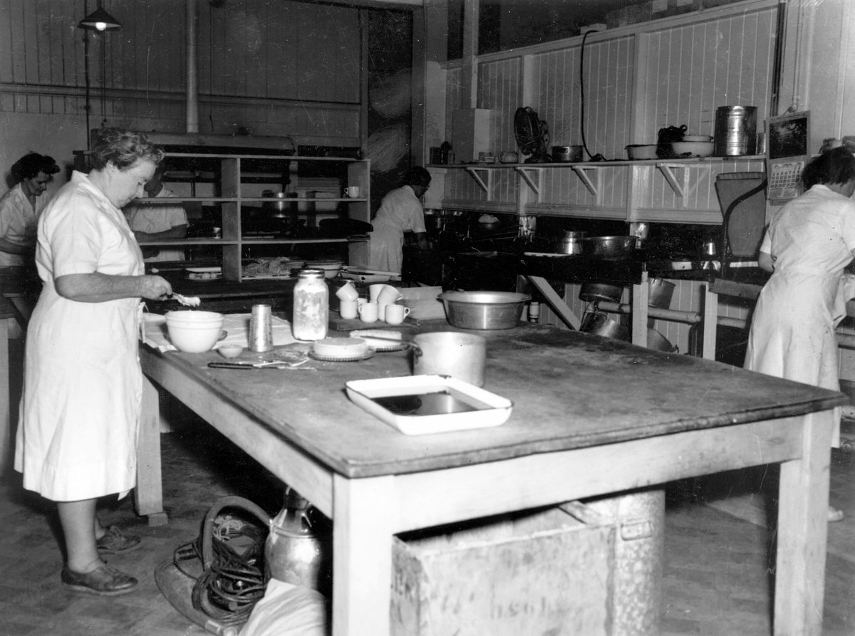 Interior view of the kitchen of T. C. Bierne, Brisbane, 1952