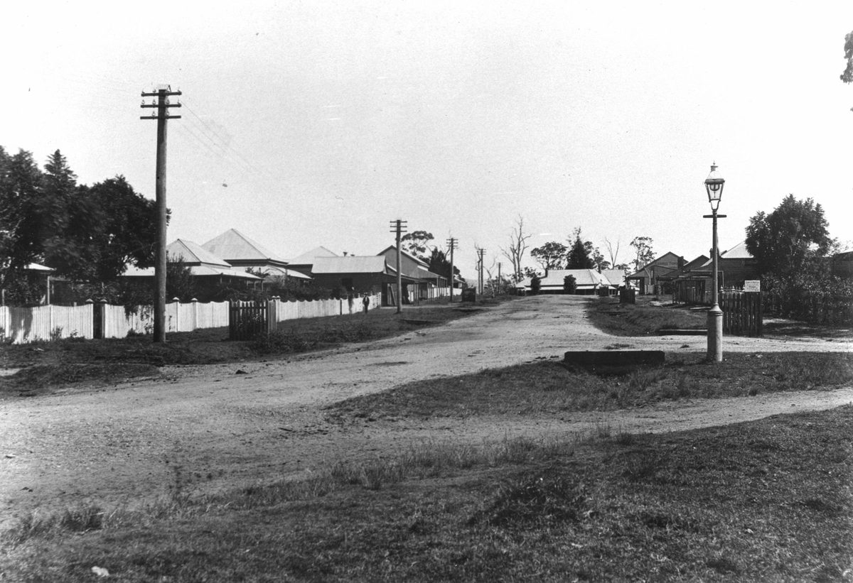 View of Wharf Street in the tow of Caboolture, Queensland, 1907