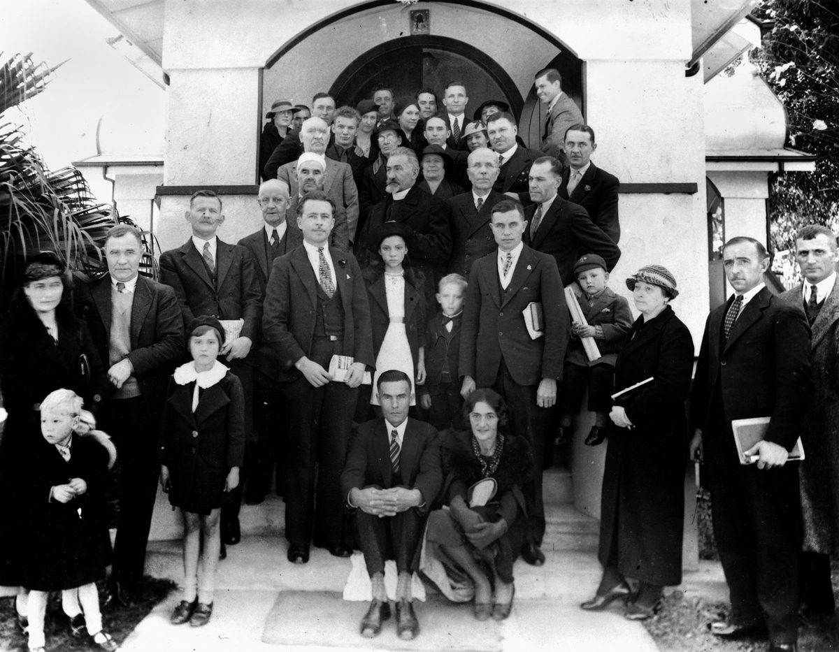 Founding parishioners of the Russian Orthodox Church of Saint Nicholas, Woolloongabba, Brisbane, 1937