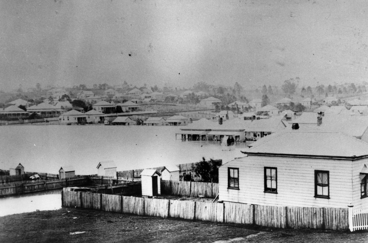 Floods at Albion, Brisbane in 1893
