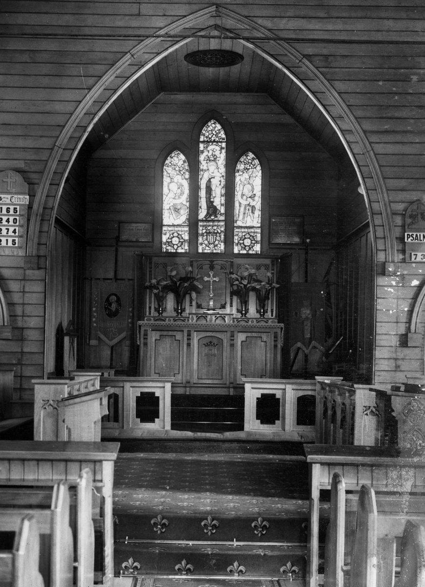 Interior of St Andrew's Anglican Church at Indooroopilly taken in 1939