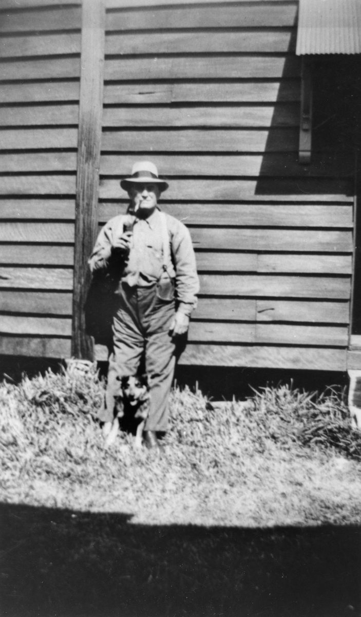 Gentleman known locally as 'Peg Leg' Scott, Cribb Island, 1928