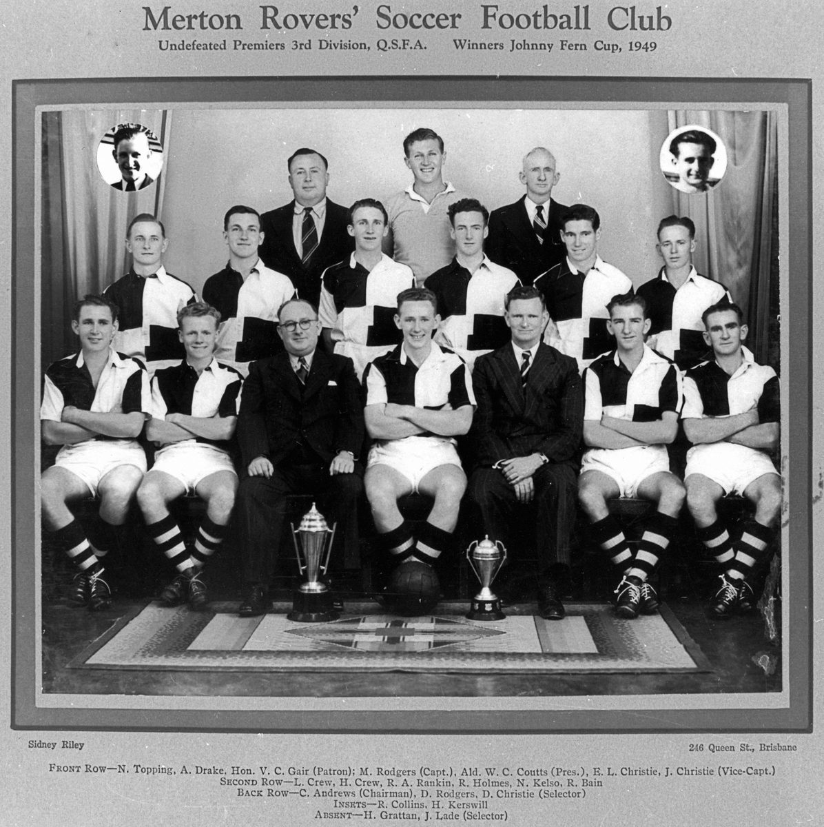 Merton Rovers' Soccer Football Club, 1949
