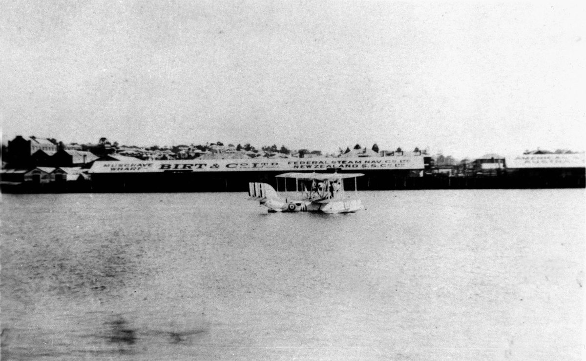 Seaplane on the Brisbane River, 1928
