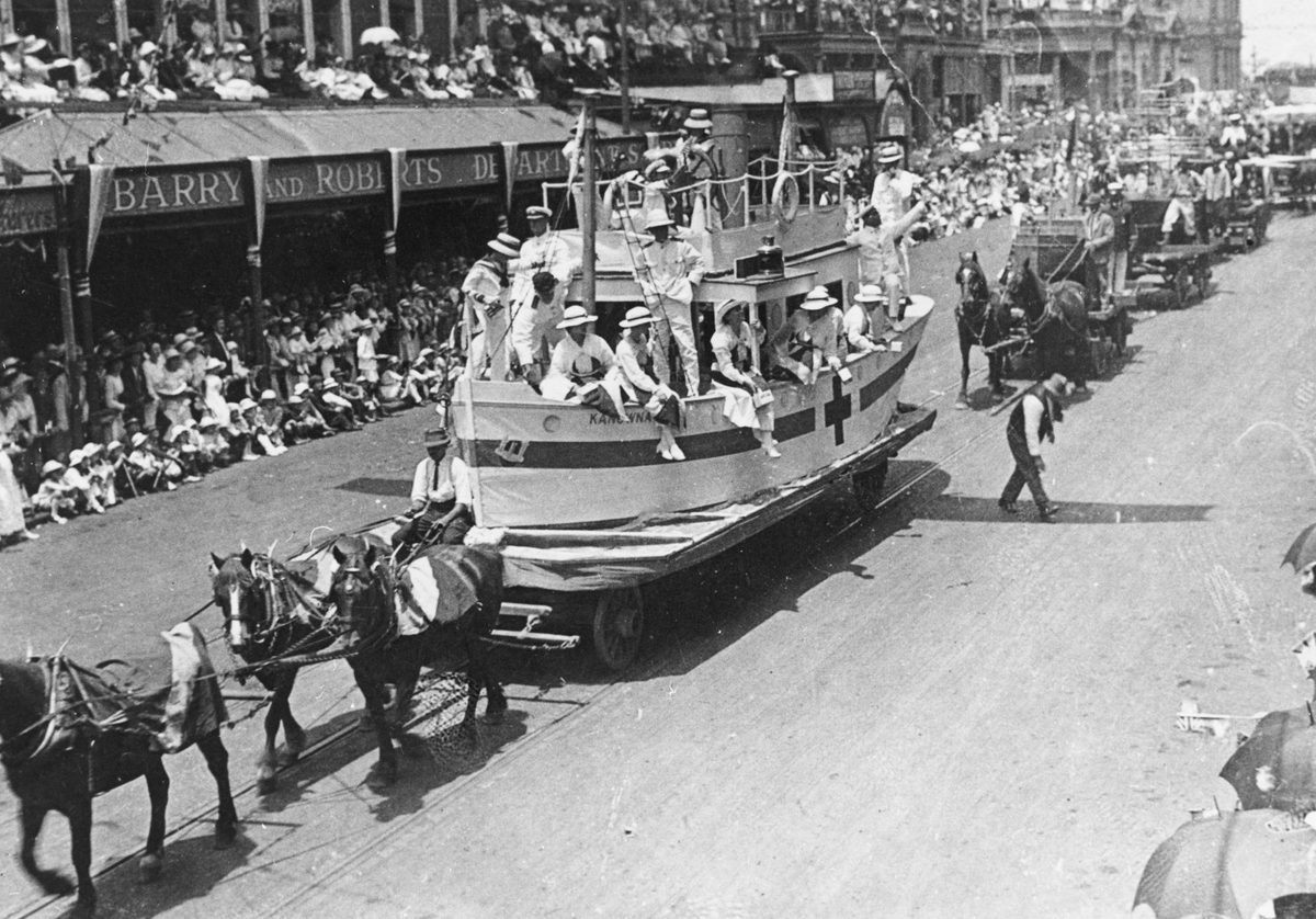 Peace Day procession in Brisbane, 1919