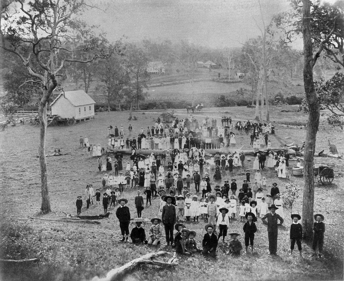 Band of Hope picnic at the Brookfield showgrounds, Queensland, 1888
