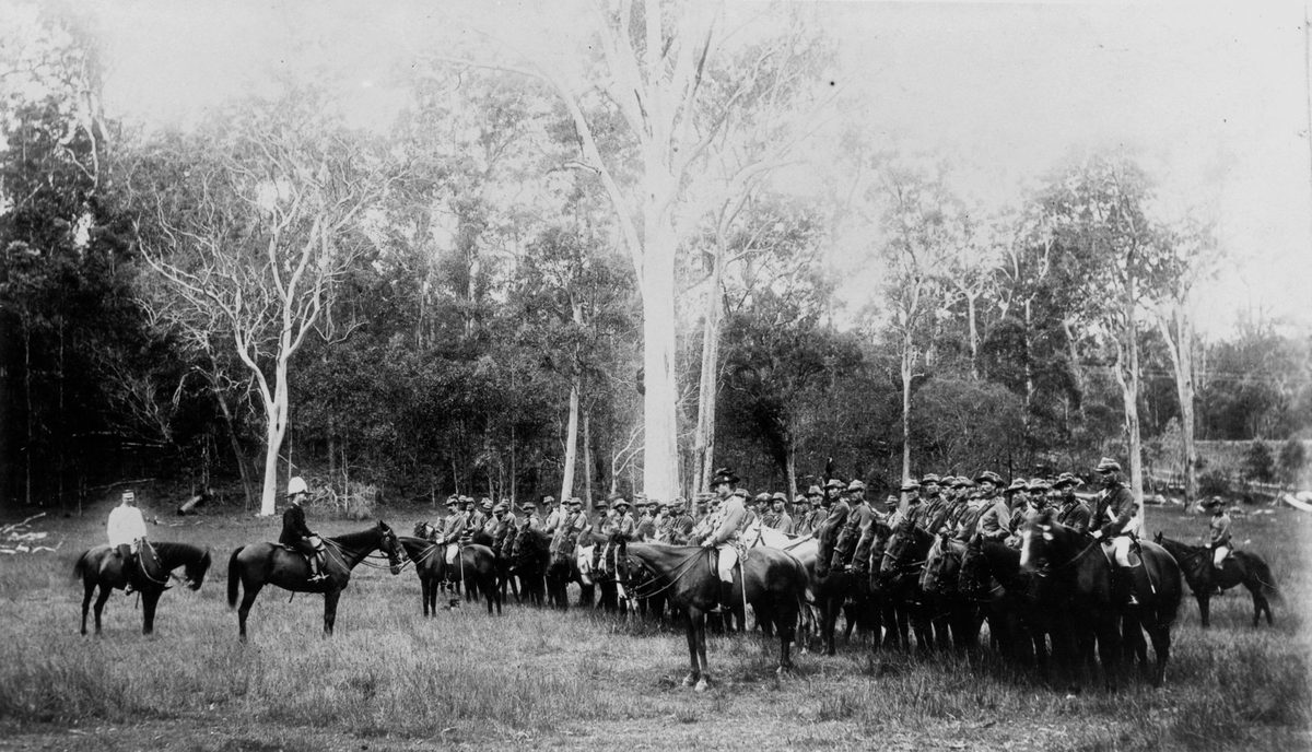 Review of No. 4 Company by Major-General Owen, Pine River district, April 1894
