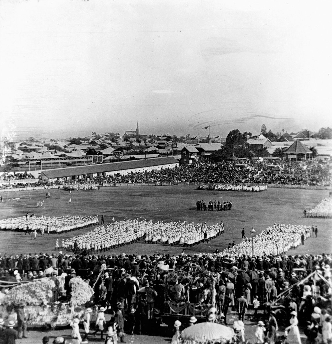 Festive displays at the Exhibition Ground, Brisbane, 1920