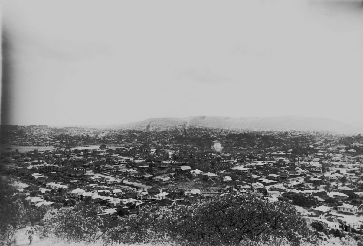 View of Wilston, Brisbane, west from Eildon Hill, 1948
