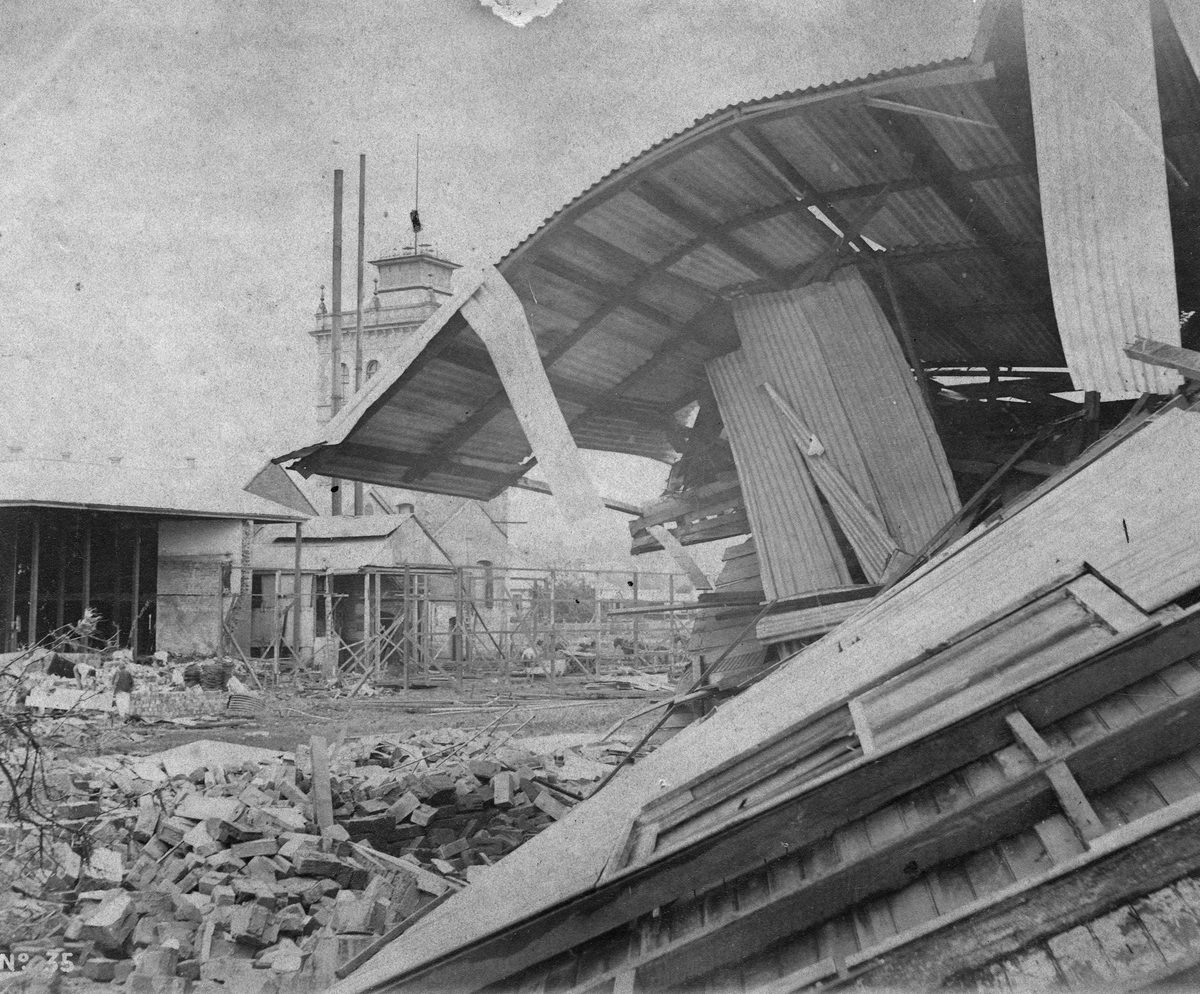 West End Brewery after the flood, 1893