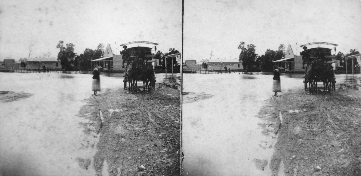 Floodwaters, East Brisbane, 1890