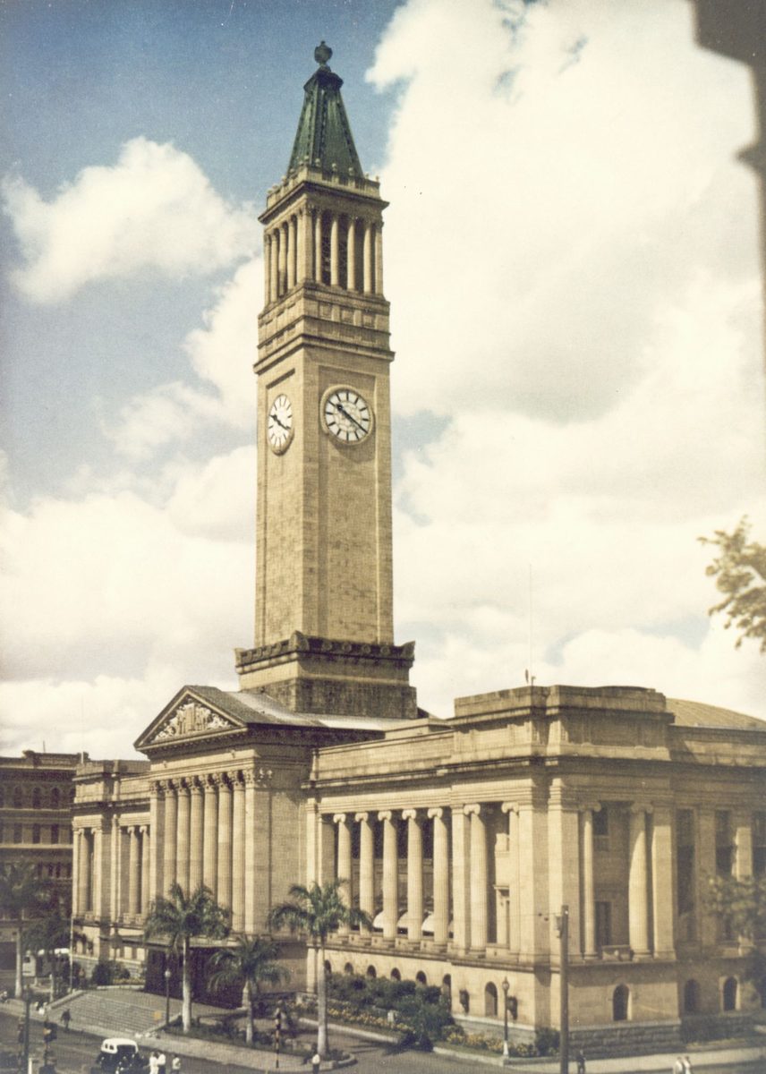 Brisbane City Hall in 1949, Queensland