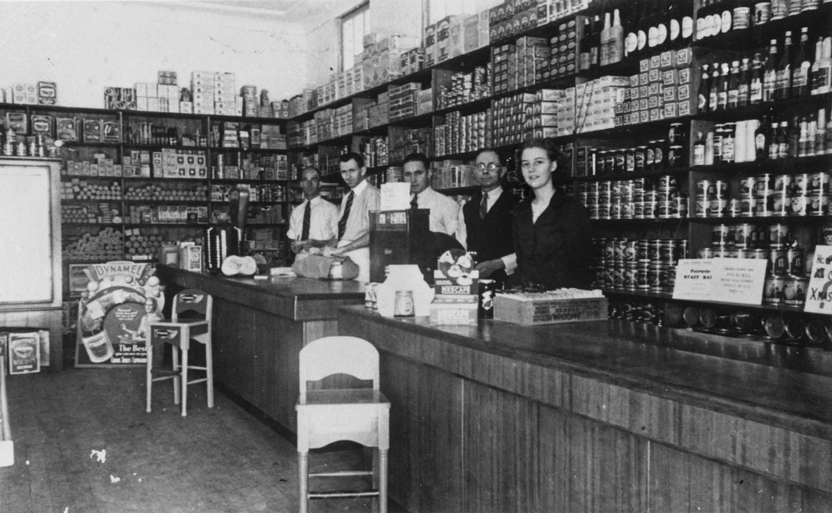 Interior of Williamson Brothers store in Brisbane