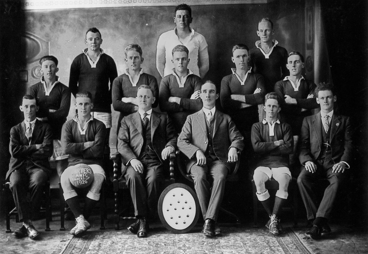 Carters Football Club were Runners Up in the Brisbane Mid-Week Football Association competition, 1926