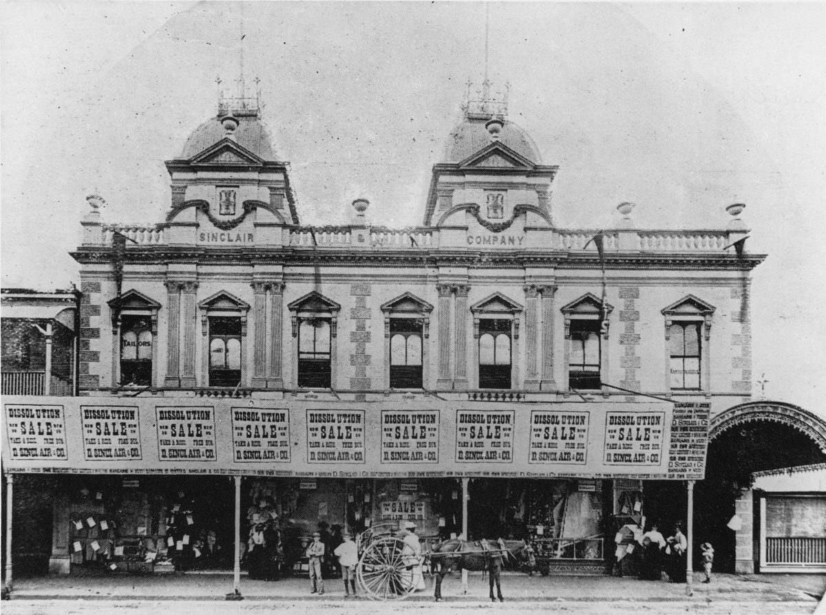 Premises of D. Sinclair's drapery shop in Stanley Street, South Brisbane, Queensland, 1901