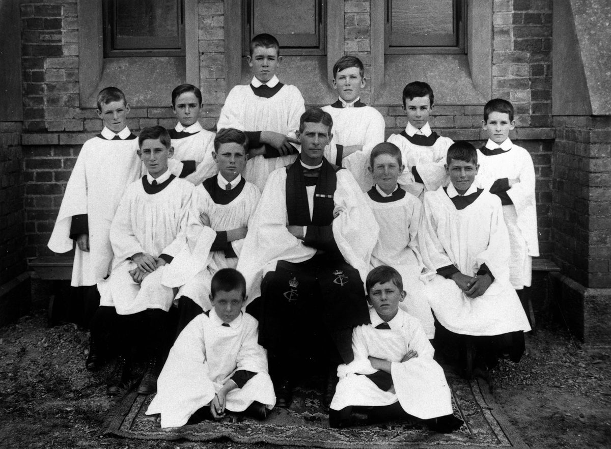 Choir boys of St Thomas' Anglican Church at Toowong, Brisbane, 1923