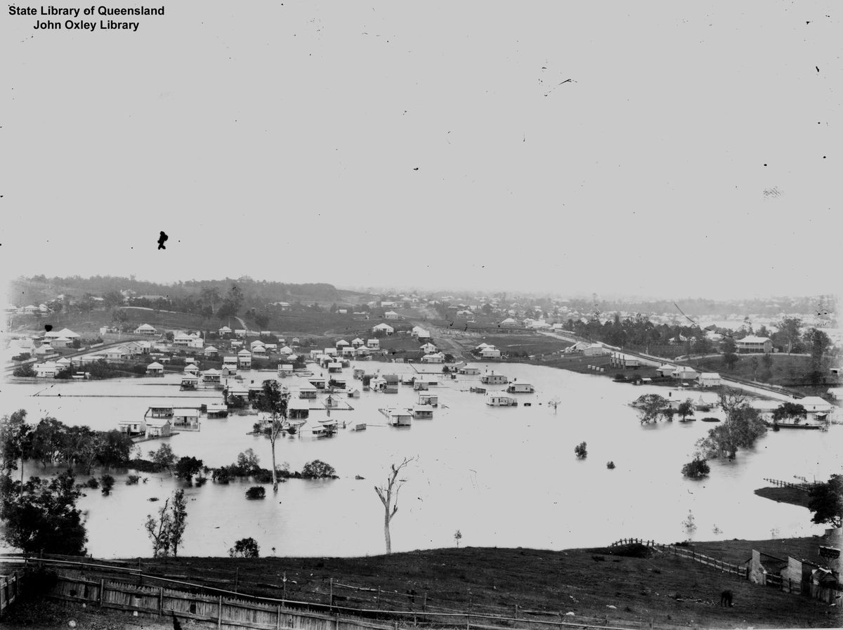 Floods in the suburb of Windsor, Brisbane, 1893