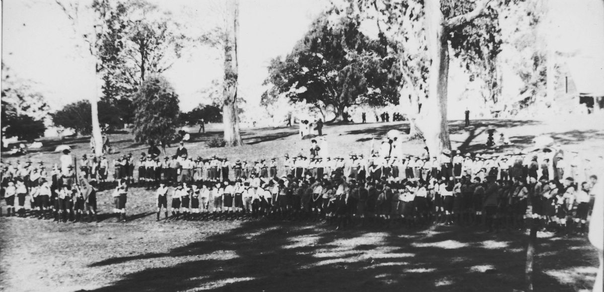 Boy Scouts at a gathering, Toowong, 1924