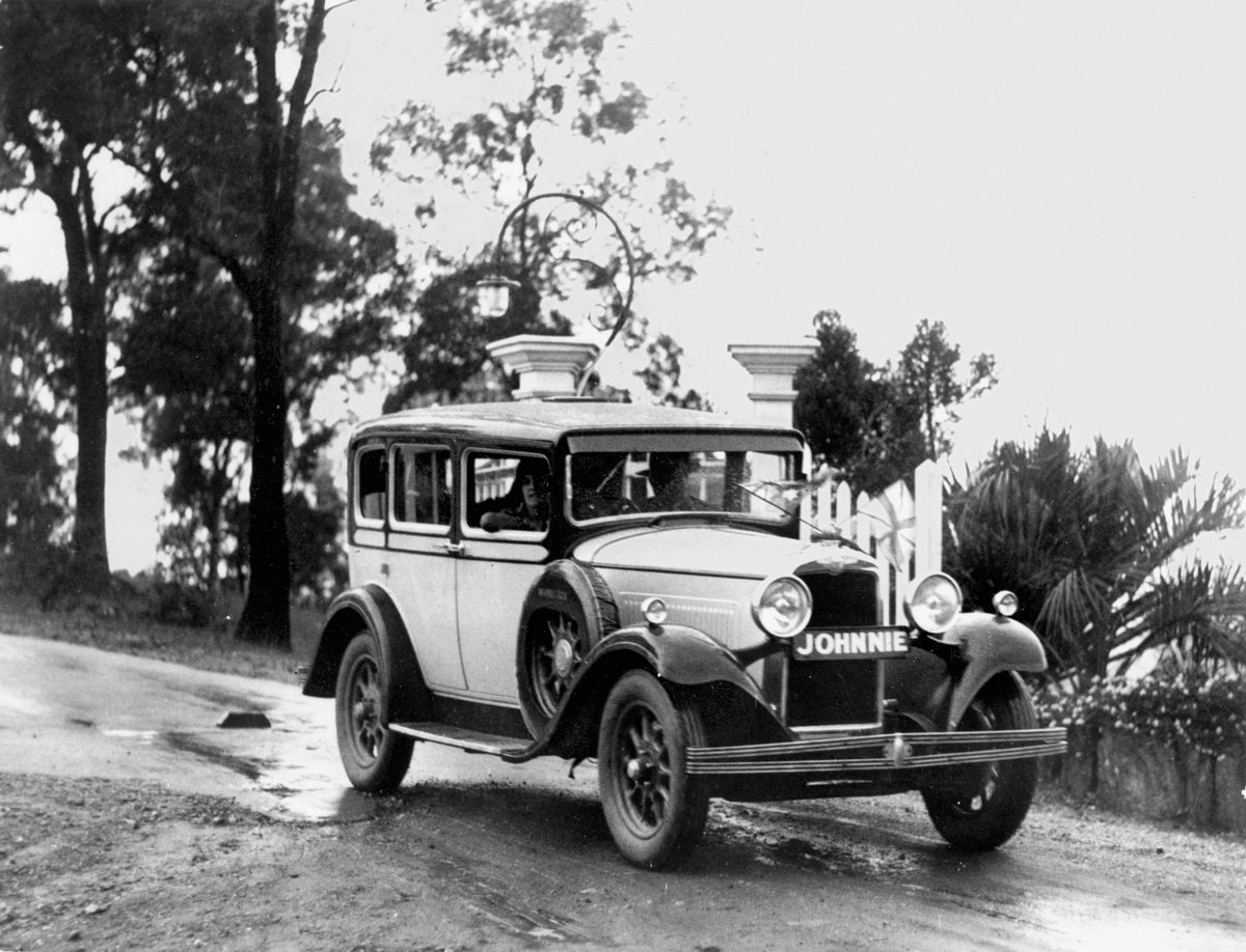 Morris Isis 1930 model used during Amy Johnson's visit to Brisbane, 1930