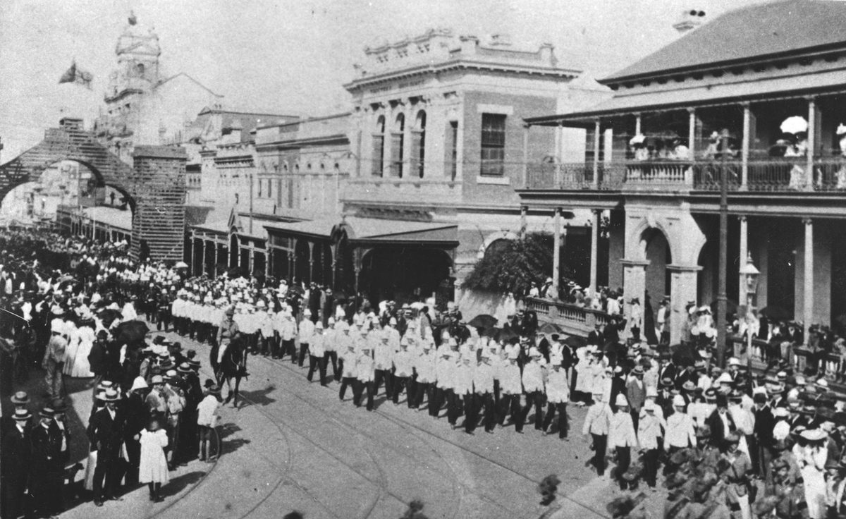 Funeral service of Sir James Dickson, Brisbane, 1901